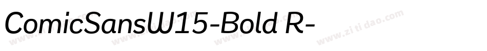 ComicSansW15-Bold R字体转换